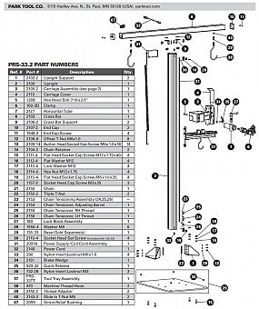 Park Tool - PRS-33/33.2 Power Lift Shop Stand Spare Parts
