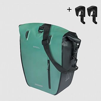 Basil - Rivo L Single Bag Tarpaulin MIK Hooks - 25?31L